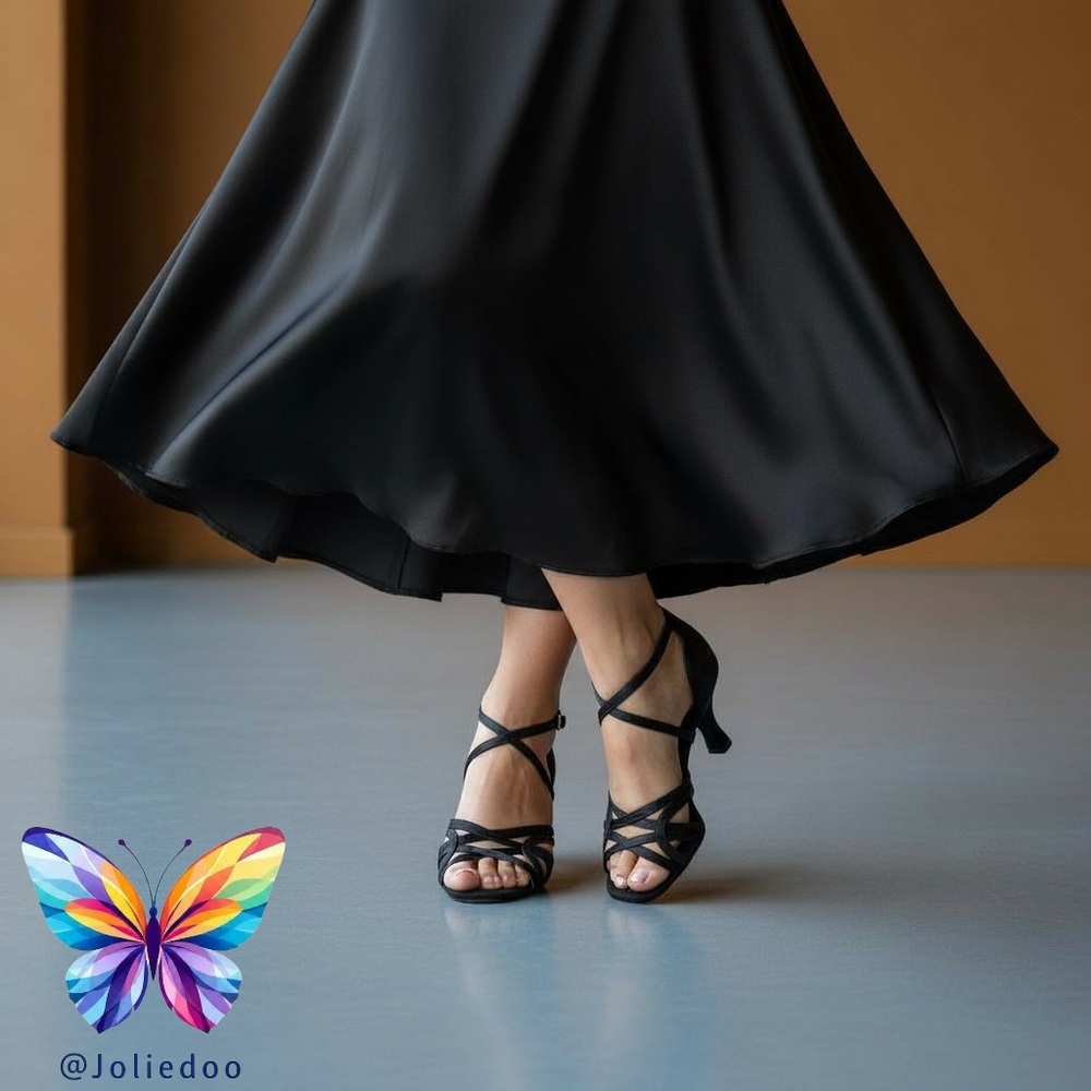 HP Open-Toe Latin Dance Shoes 2.5”heels US 9 for women Salsa/Tango/Bachata + bag